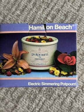 NEW Vintage Hamilton Beach electric simmering potpourri pot home fragrance
